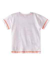 Infant Boys 2 piece Set Clothes Soft & Breathable (3-24 Months): ivory and Dark Orange, T-Shirts & Shorts, Outfits Sets (100% Cotton) - victor and jane