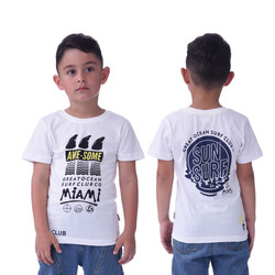 Boys' 3-Pack T-Shirts (2-8Y)  White, Light Blue, Bright Yellow, (100% Cotton)