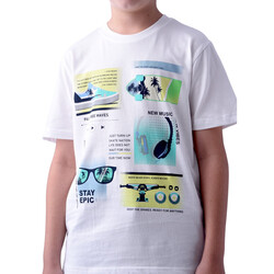 Boys' T-Shirt 8-14 Years-ivory colour Comfortable Fit 100 % percent Cotton- victor and jane