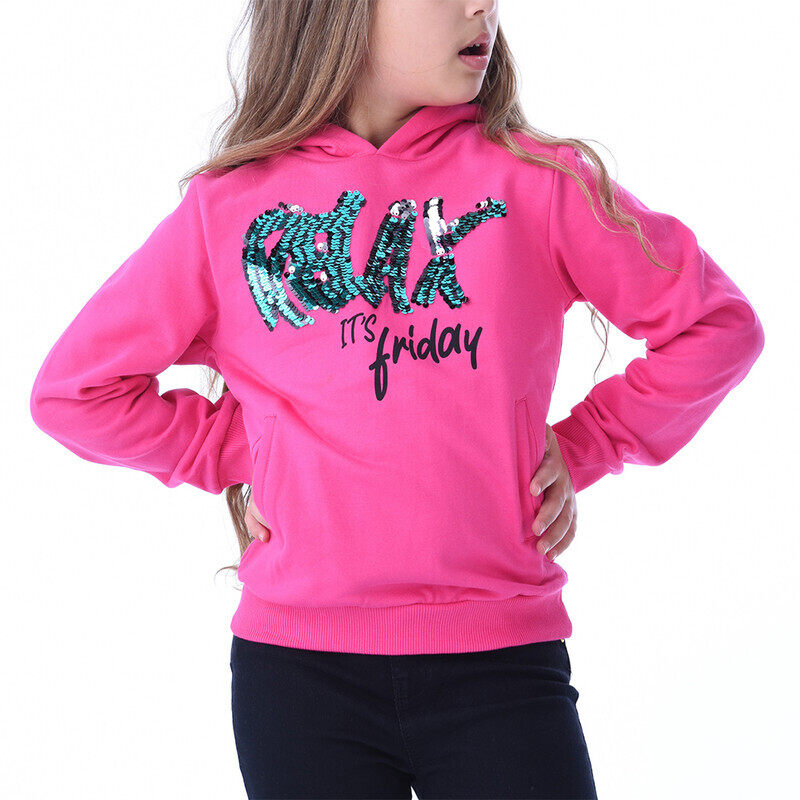 

Urbasy Kids 100% Cotton Full Sleeves Sweatshirt - FUCHSIA