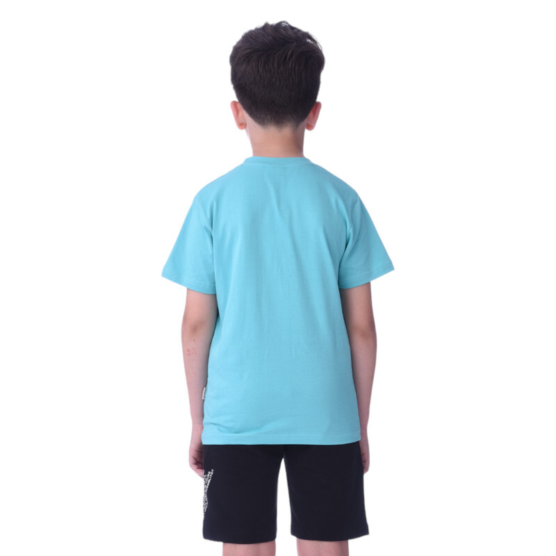 2 Piece Set for Senior Boys' T-Shirt & Shorts Sets 8-14 Years-Green Black colour Comfortable Fit 100 % percent Cotton -victor and jane