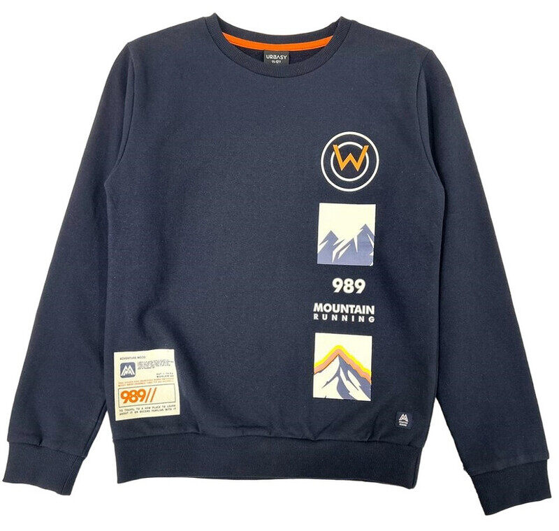

Urbasy Kids 100% Cotton Full Sleeves Sweatshirt - NAVY
