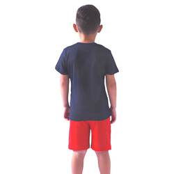 Kids Boys 2 piece Set T-Shirts & Shorts (2-8 Years): Navy Blue and Red colour, Outfits Sets (100% Cotton)