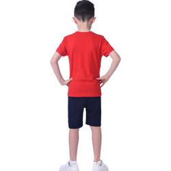 Kids Boys 2 piece Set T-Shirts & Shorts (2-8 Years): Red and Navy Blue colour, Outfits Sets (100% Cotton)