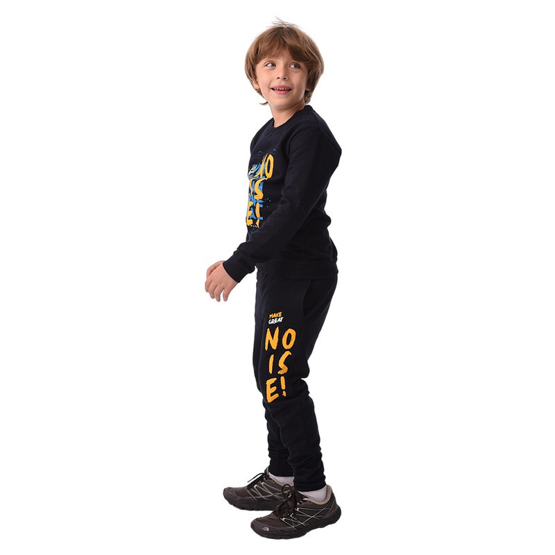 URBASY Kids 100% Cotton Sweatshirt with Jogger Set- NAVY BLUE