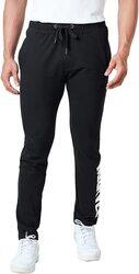 The Souled Store Official Marvel: Logo Printed Track Pants for Men, Double Extra Large, Black