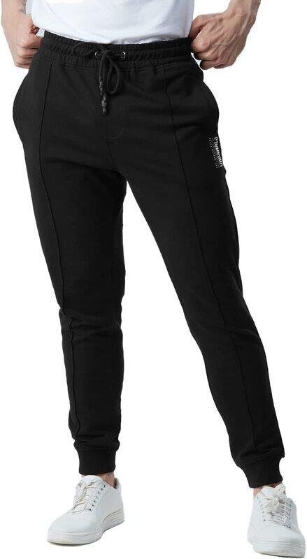 

The Souled Store Men TSS Originals Printed Joggers for Men, Double Extra Large, Ink Black