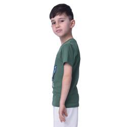 Boys T-Shirts (2-8 Years): Dark Green colour, (100% Cotton)