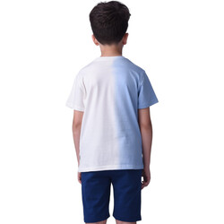 2 Piece Set for Senior Boys' T-Shirt & Shorts Sets 8-14 Years- ivory and Drak Blue colour Comfortable Fit 100 % percent Cotton-victor and jane