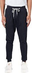 The Souled Store Urban Anthra Melange Solid Cotton Joggers for Men, Large, Grey