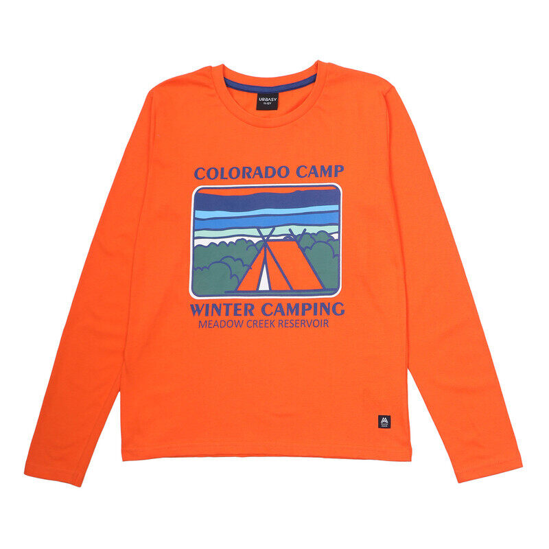 

Urbasy Kids 100% Cotton Full Sleeves T-shirt - ORANGE