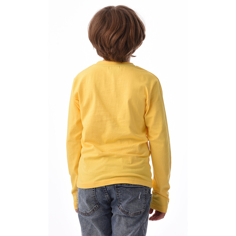 Urbasy Kids 100% Cotton Full Sleeves T-shirt  - YELLOW