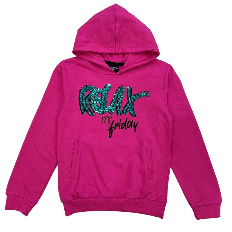 

Urbasy Kids 100% Cotton Full Sleeves Sweatshirt - FUCHSIA
