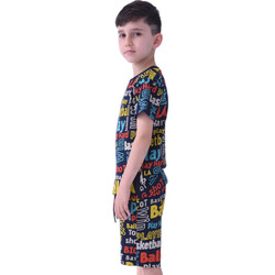 kids  Boys 2 piece Set T-Shirts & Shorts  (2-8 Years): Navy Blue colour, Outfits Sets (100% Cotton)