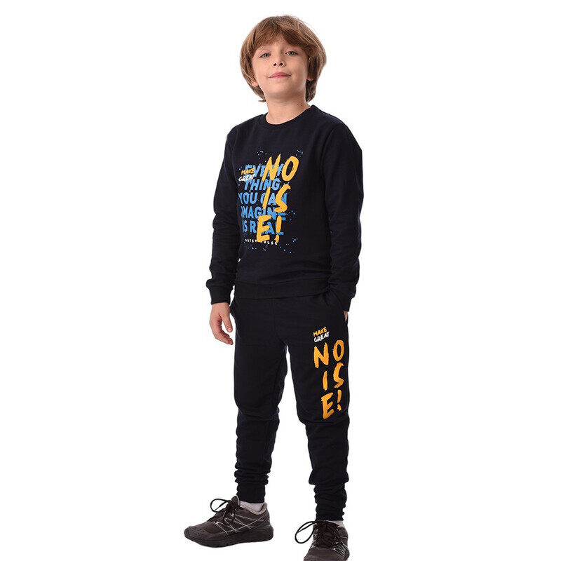 

URBASY Kids 100% Cotton Sweatshirt with Jogger Set- NAVY BLUE