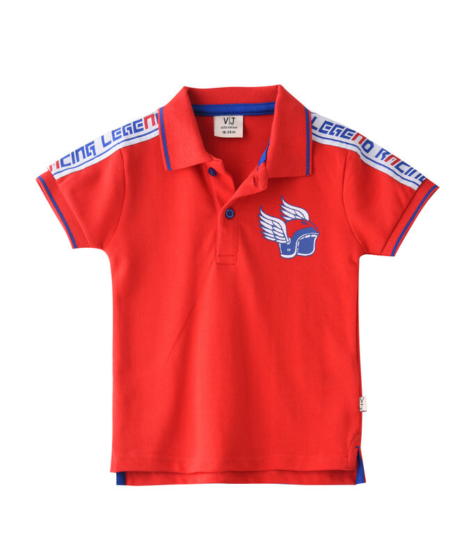 Infant Boys 2 piece Set Clothes Soft & Breathable (3-24 Months): Red and Royal Blue , T-Shirts & Shorts, Outfits Sets (100% Cotton) - victor and jane