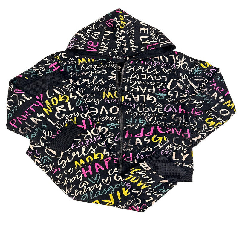 

Urbasy Kids 100% Cotton, Zip Thru Sweatjacket with Joggers Set - MULTICOLOR