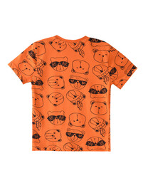 Infant Boys 2 piece Set Clothes Soft & Breathable (3-24 Months): Dark Orange, T-Shirts & Shorts, Outfits Sets (100% Cotton) - victor and jane