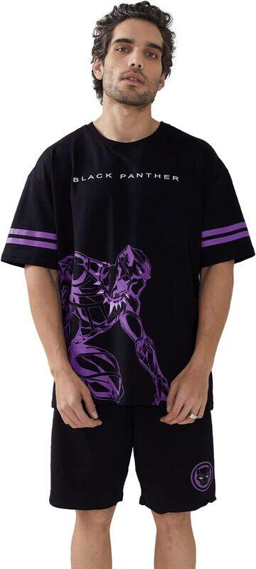 

The Souled Store Loose Fit T Shirt for Men, Extra Large, Black