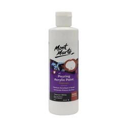 MM Pouring Acrylic 240ml - Titanium White