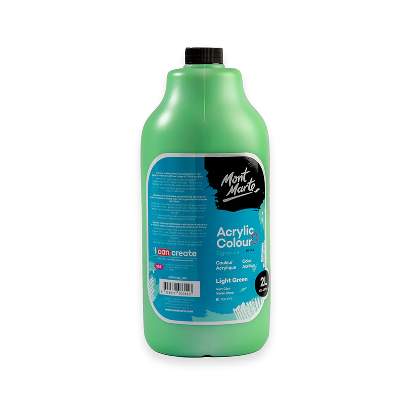 

Mont Marte MM Studio School Acrylic 2L Pump - Light Green