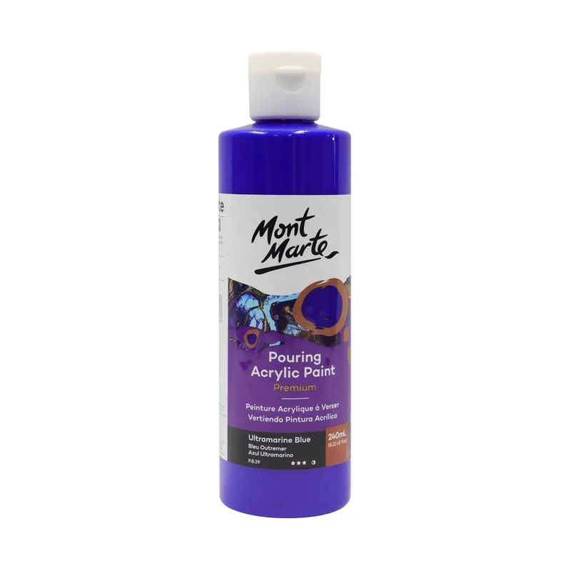 MM Pouring Acrylic 240ml - Ultramarine Blue
