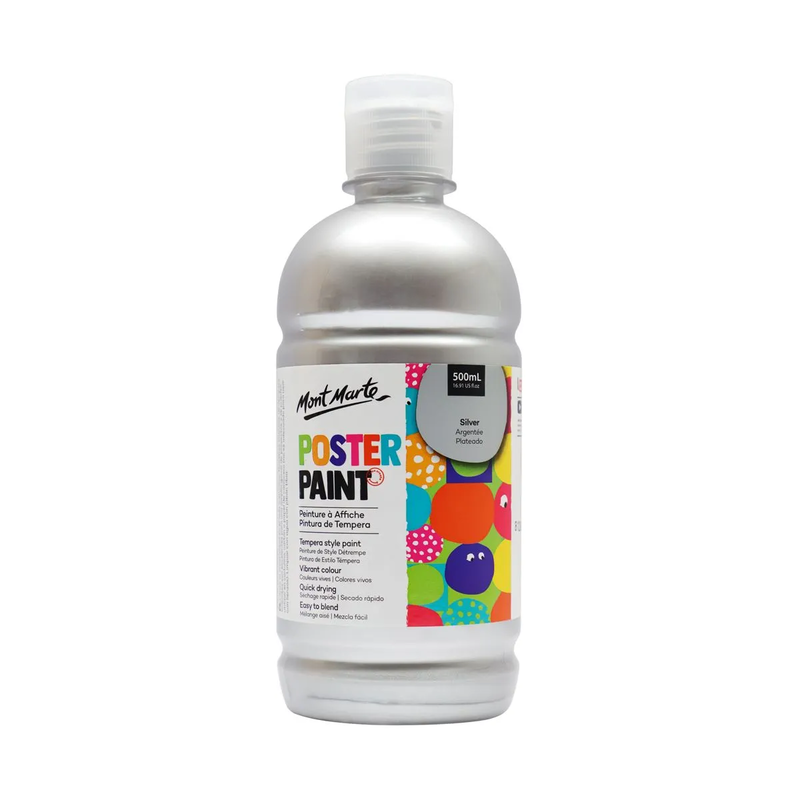 MM Poster Paint 500ml - Silver