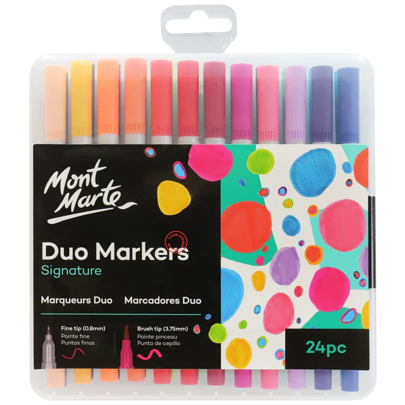 MM Duo Markers 24pc in Case