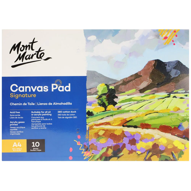 MM Canvas Pad 10 Sheet A4