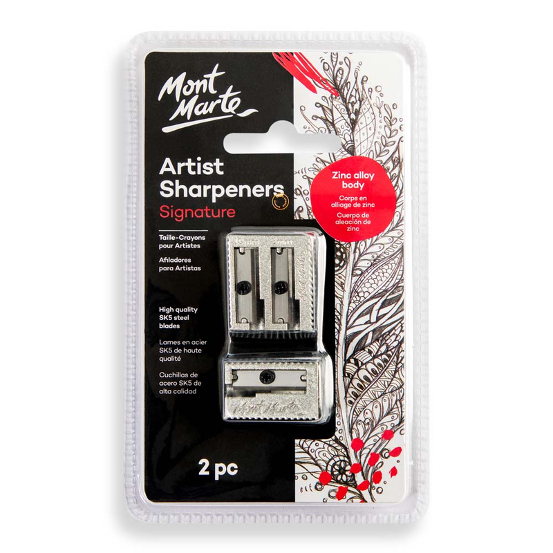 MM Artists Sharpener Set Zinc Alloy 2pc