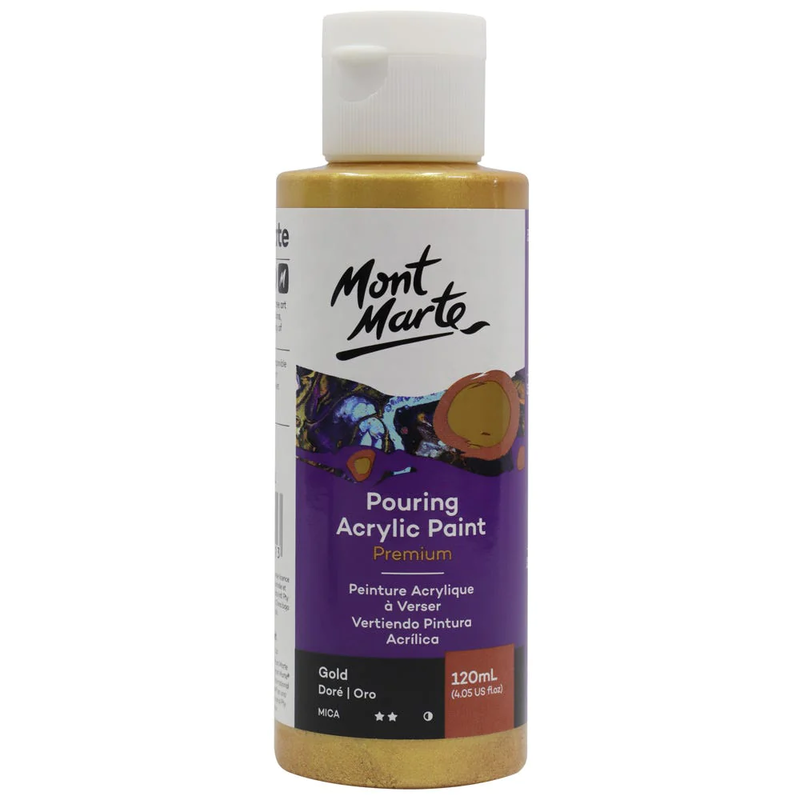 MM Pouring Acrylic Paint 120ml - Gold