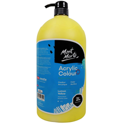 MM Studio School Acrylic 2L Pump - Lemon Yellow