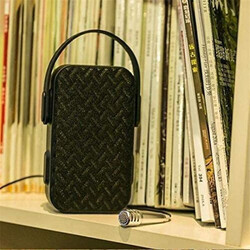 Portable MY220BT (AIBIMY) Bluetooth Speaker With Mini Microphone - (Black)