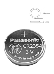 Panasonic 3V Lithium Indonesia Batteries, CR2354, 2 Pieces, Silver