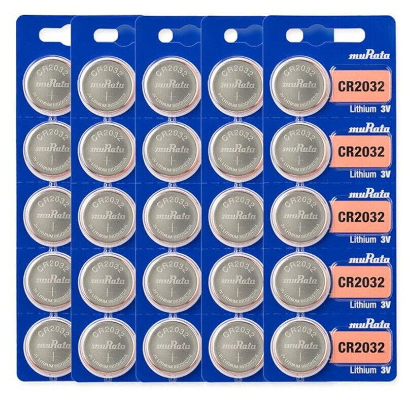 

Murata CR2032 Lithium 3V Indonesia Batteries - 25 Pieces