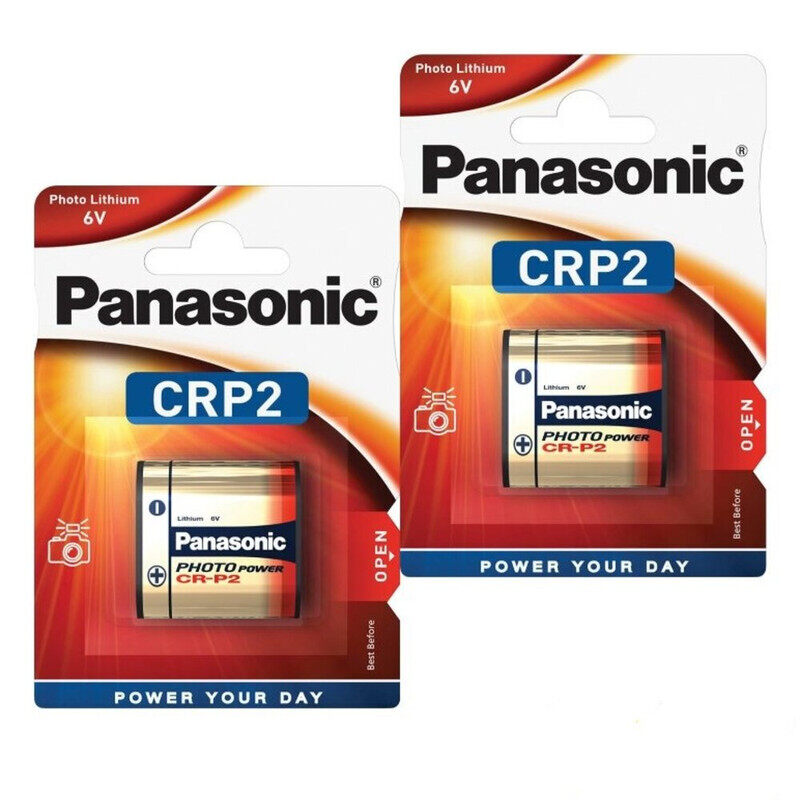 

Panasonic CR-P2 Lithium 6V Batteries - 2 Pieces