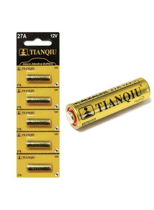 

Tianqiu 27A 12V Alarm Alkaline Batteries, Gold