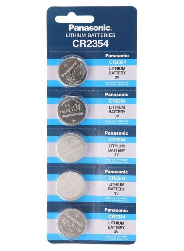 

Panasonic CR2354 3V Lithium Batteries, 5 Pieces, Silver