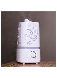 Ultrasonic Cool Mist LED Light Air Humidifier, 1.5L, White