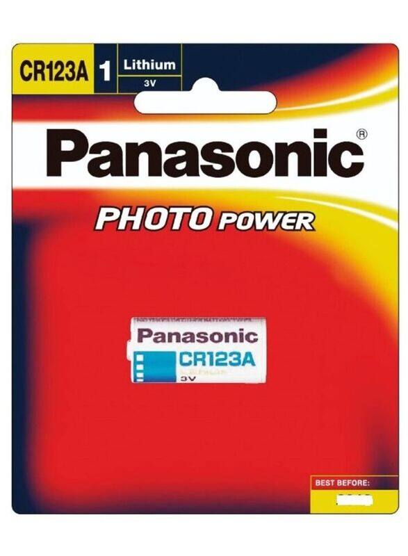 

Panasonic CR123A Photo Power Lithium 3V Battery, White