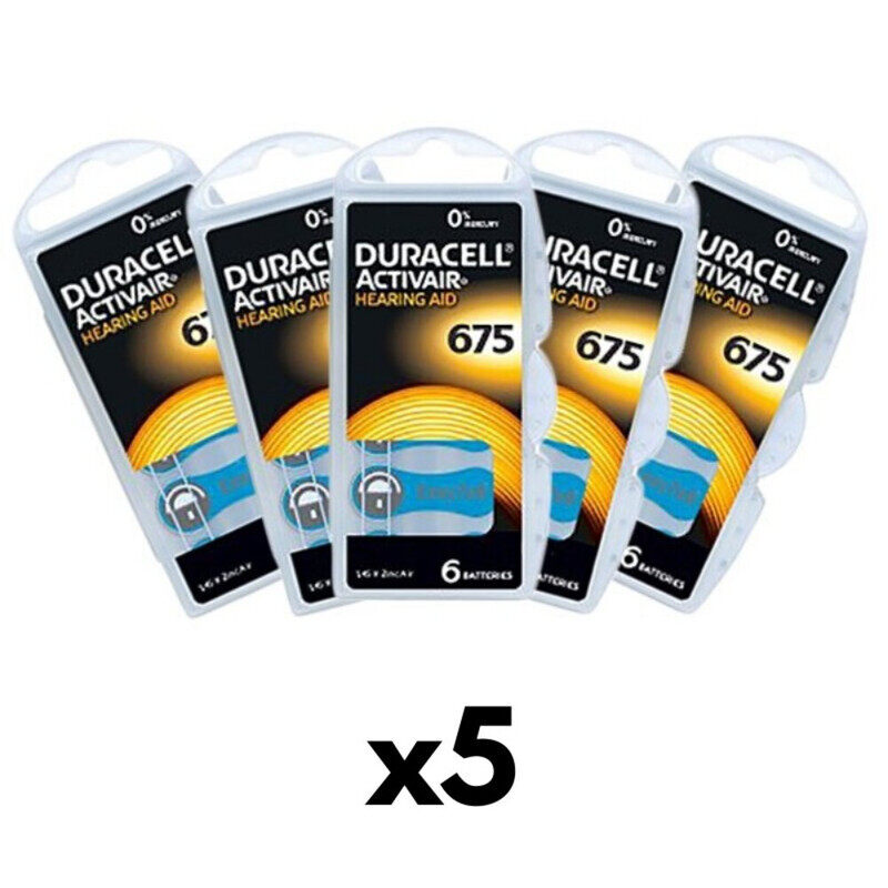 

Duracell 30-Pieces (Size 675) Activair Zinc Air 1.45V Hearing Aid Batteries
