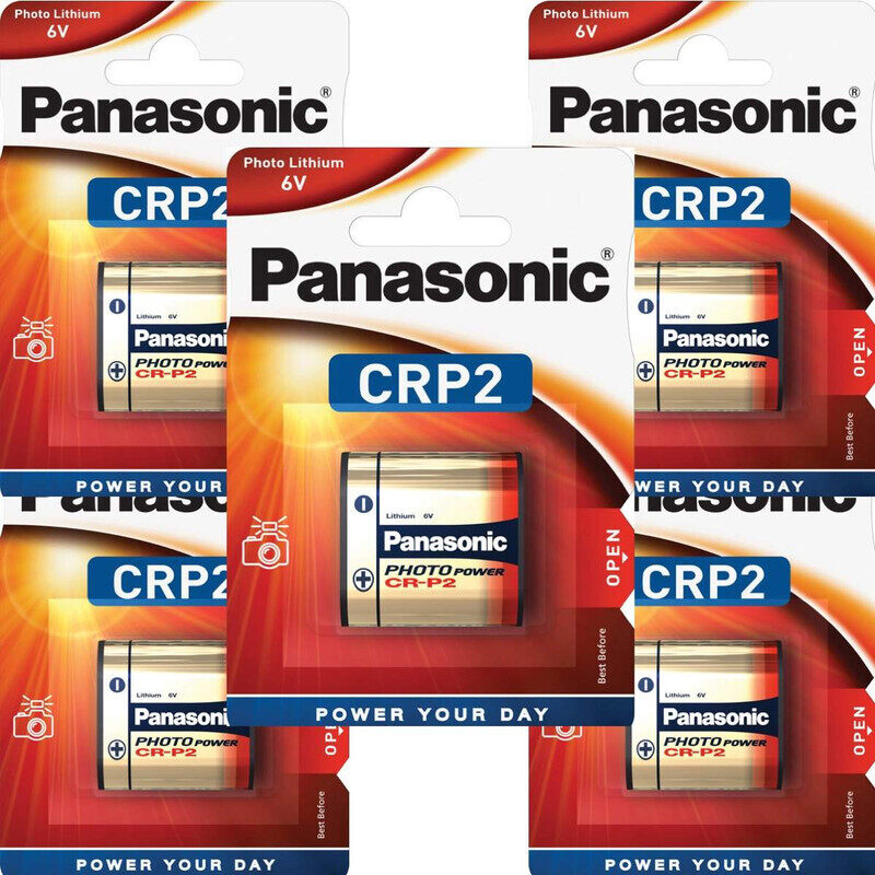 

Panasonic CR-P2 Lithium 6V Batteries - 5 Pieces