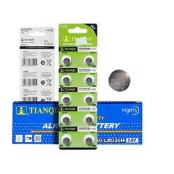 Tianqiu AG9/ LR936H/ 394A Hg0% 1.5V Alkaline Batteries - 200 Pieces