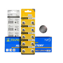 Tianqiu AG3/ LR41H/ 392A Hg0% 1.5V Alkaline Batteries - 200 Pieces