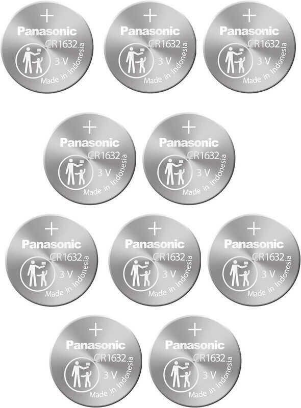 

Panasonic CR1632 Lithium 3V Indonesia Batteries - 10 Pieces