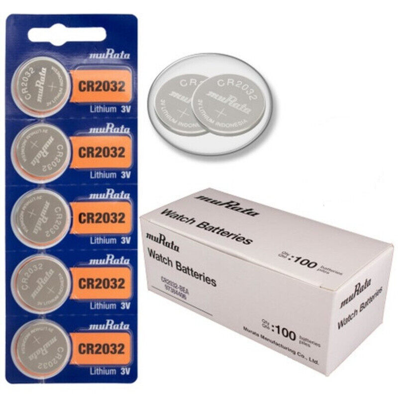 

Murata CR2032 Lithium 3V Indonesia Batteries - 100 Pieces
