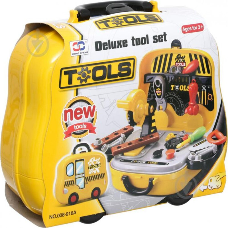 Deluxe Tool Playset For Kids Ages 3+