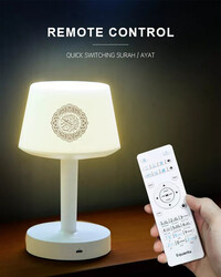 Equantu SQ-917 Desk Lamp Qur'an Speaker, With Remote/Bluetooth /Smart Phone Application Control