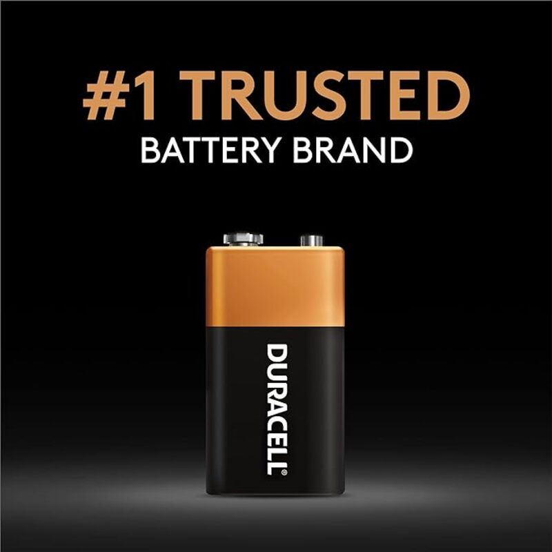 Duracell 9V Long Lasting Power Guaranteed Alkaline Battery