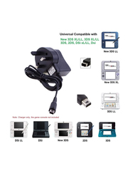 Replacement Wall Charger For 3DS XL New 2DS XL New 2DS XL DSi XL, Black